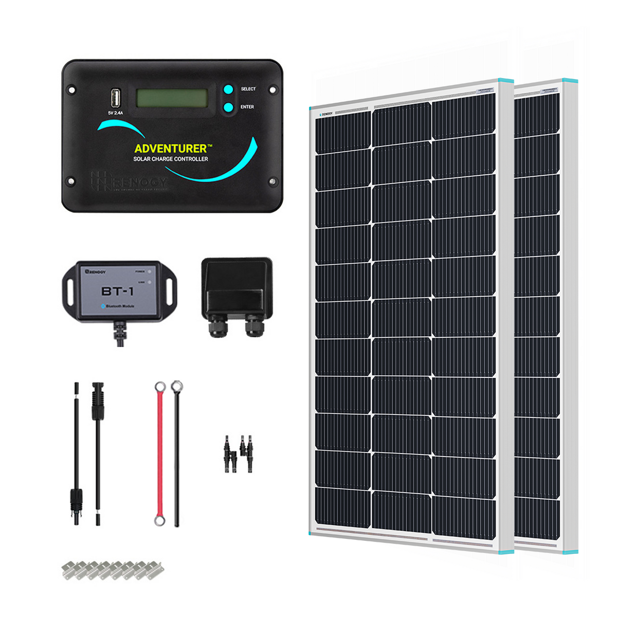 Renogy 200W 12V Essential Solar Panel Kit - view 1