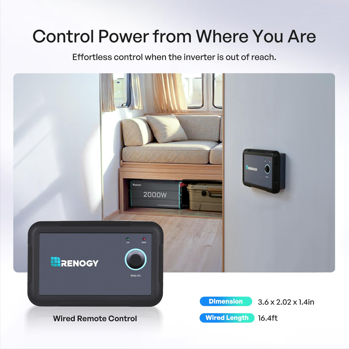 Renogy 2000W 12V Pure Sine Wave Inverter - view 7