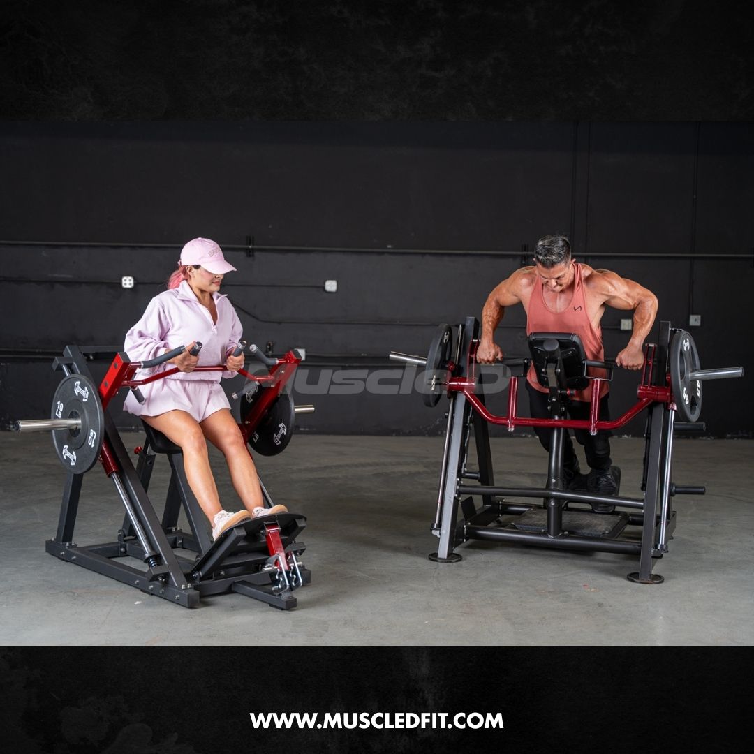 Power Leverage V2 Chest Supported Linear Bearing Row Machine | Muscle D Fitness