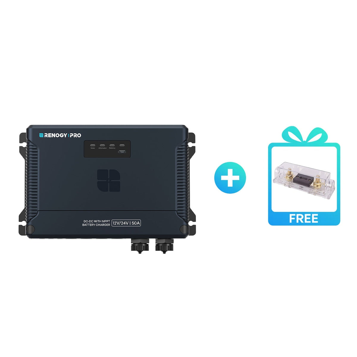 Renogy 12/24V 50A IP67 DC-DC Battery Charger with MPPT - view 1