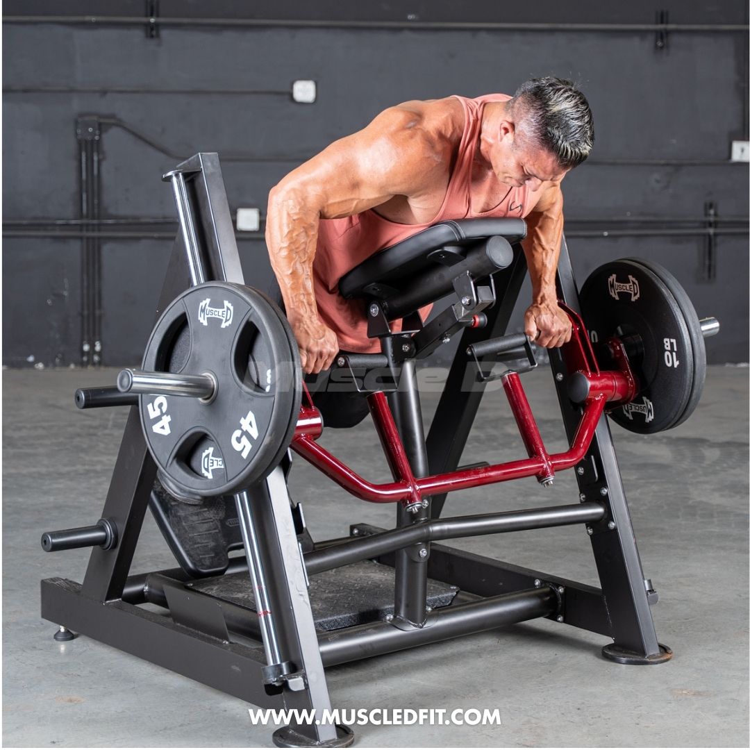 Power Leverage V2 Chest Supported Linear Bearing Row Machine | Muscle D Fitness