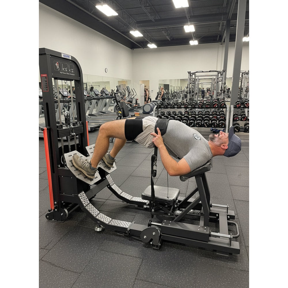 Selectorized Hip Thrust Glute Machine w/ 250lb Weight Stack (New)