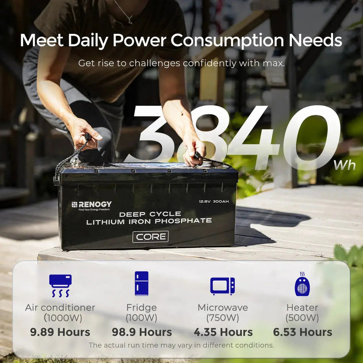 Renogy Core Series 12V 300Ah Self-Heating LiFePO4 Battery - view 6