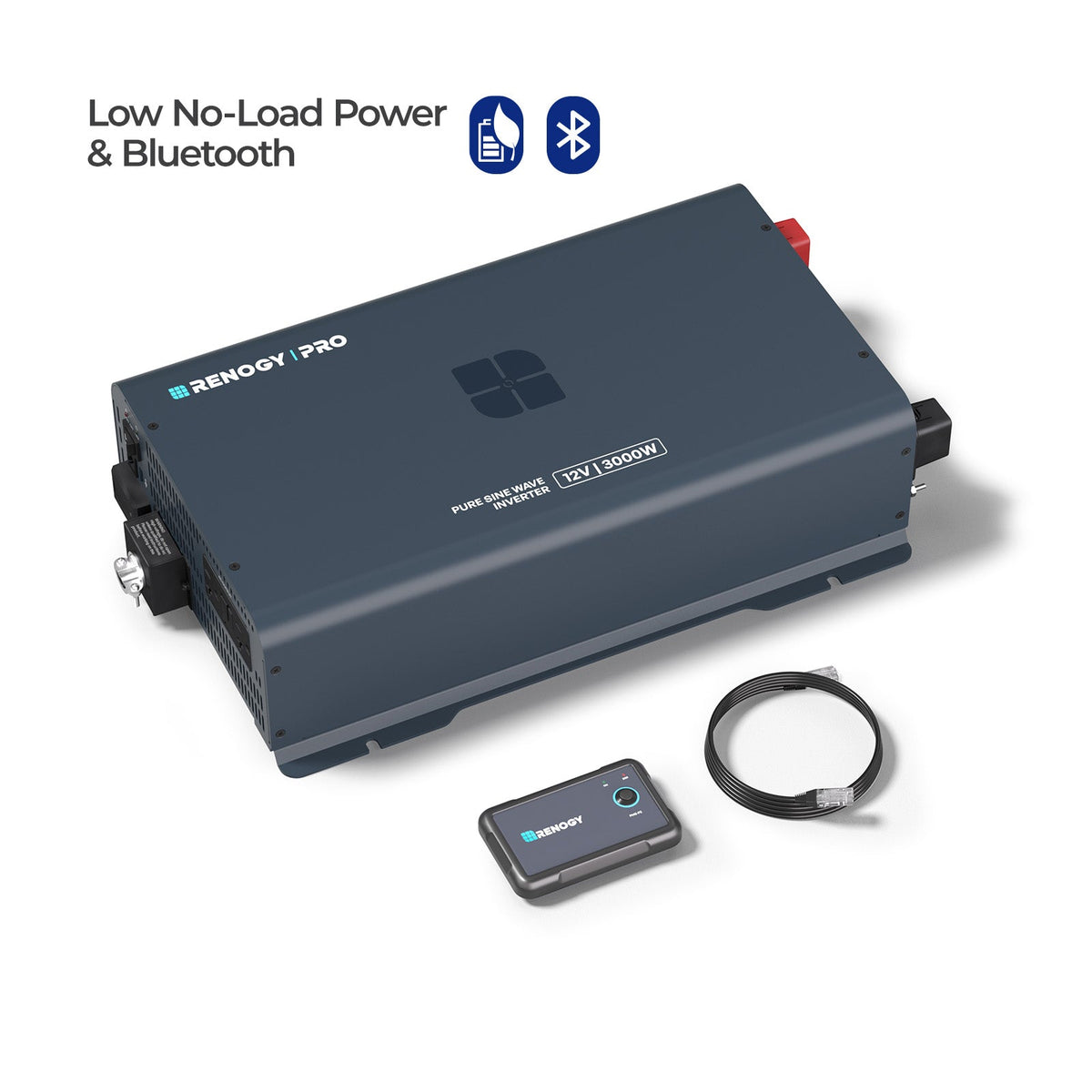 Renogy Pro 12V Bluetooth Pure Sine Wave Inverter + 30A ATS - view 3