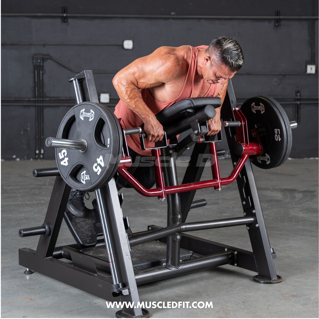 Power Leverage V2 Chest Supported Linear Bearing Row Machine | Muscle D Fitness