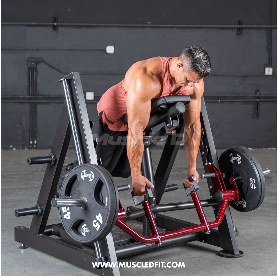 Power Leverage V2 Chest Supported Linear Bearing Row Machine | Muscle D Fitness