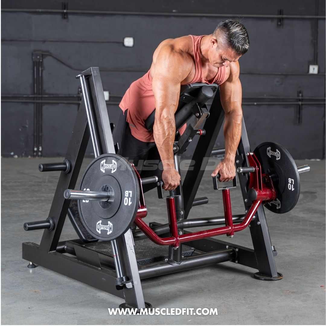 Power Leverage V2 Chest Supported Linear Bearing Row Machine | Muscle D Fitness