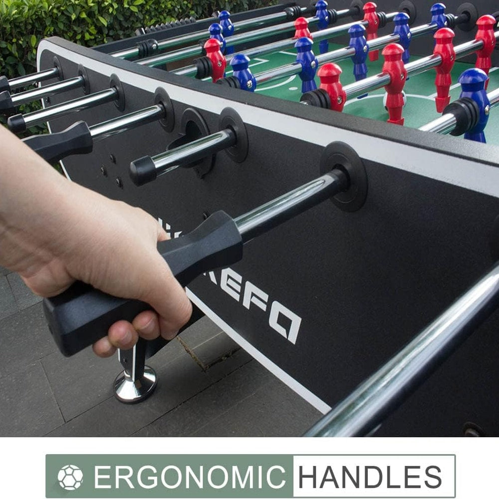 Table Soccer Arcade Game: Table Soccer Table - A match sized soccer table with 2 balls and 2 beverage racks