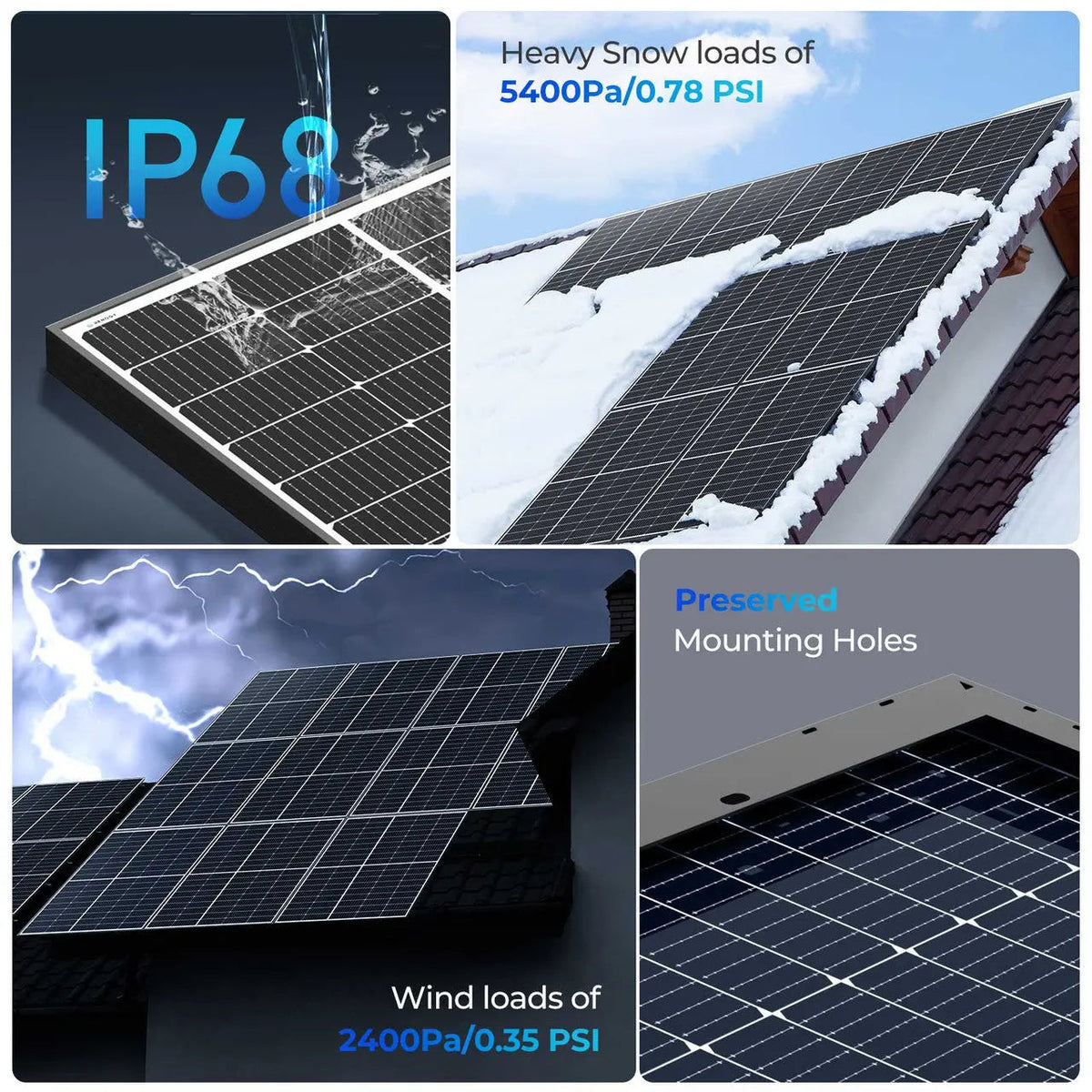 Renogy 320W Bifacial Monocrystalline Solar Panel - view 3