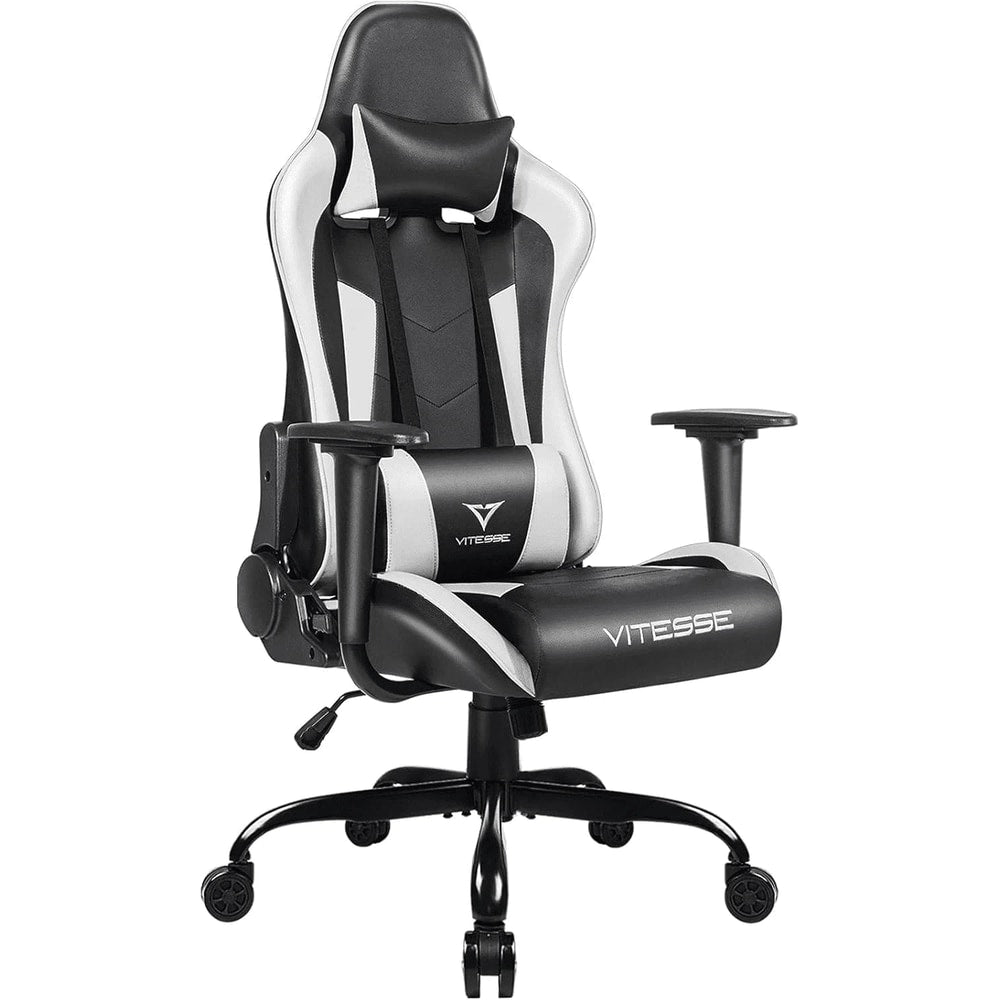Ergonomic Adult Gamer Chair, 330 Lb Computer Chair, Racing Gaming Office Chair, Gamer Height Adjustable Swivel Chair with Lumbar Support and Headrest