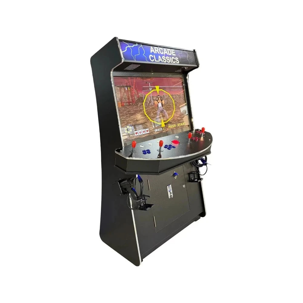 ABVideo Arcades 4-Player Stand-Up Arcade Machine | 43" HD Screen, 2 Light Guns, 4,600 Games