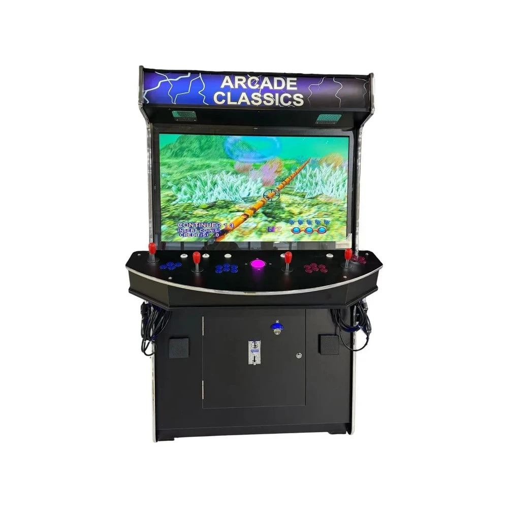 4 Player Standup 43 inch Screen with 2 shooting guns Arcade Machine 4600 Retro Multi Cade Games