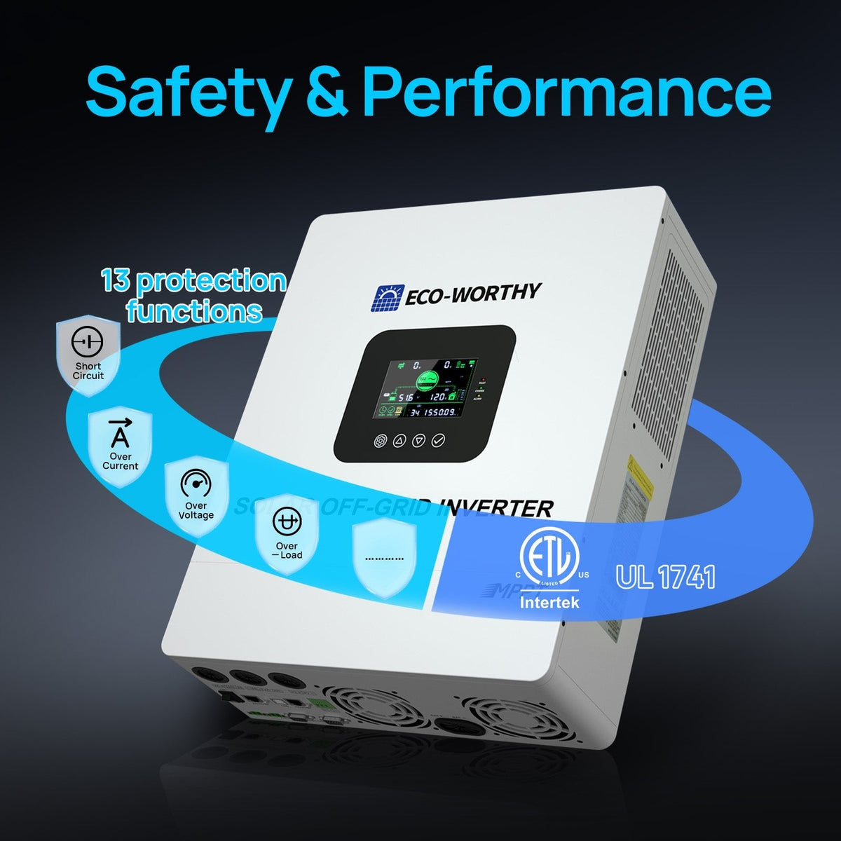 ECO-WORTHY 5000W Solar Off-Grid All-in-One Inverter - view 7