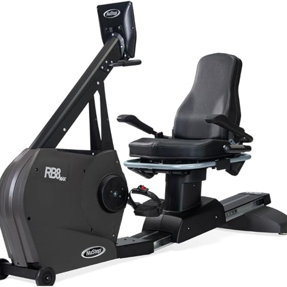 RB8MAX Recumbent Exercise Bike, Gray, Low-Impact Exercise