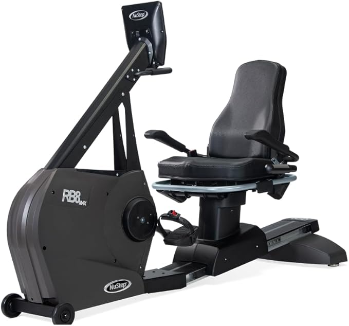 RB8PRO Recumbent Exercise Bike, Gray, Low-Impact Exercise
