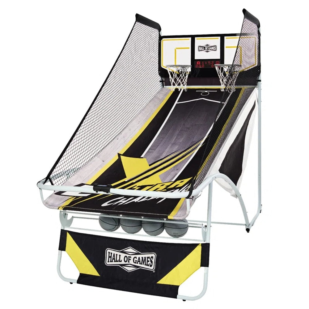 Xtra Long Shot Ez-Fold Premium Arcade Game with Built-In 4-Ball Storage Rack