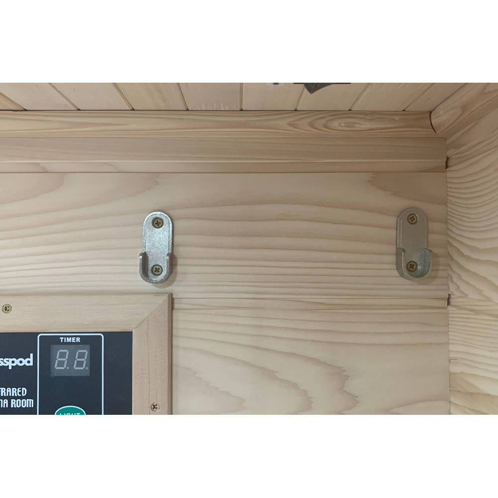 Blisspod | Vienna | Far Infrared Sauna | Canadian Hemlock Very Low EMF | 72.8"H x 35.4"W x 25.6"D | 1 Person