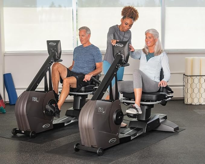 RB8MAX Recumbent Exercise Bike, Gray, Low-Impact Exercise