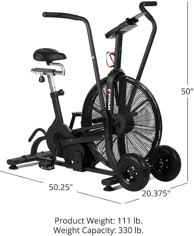 Titan Fitness Fan Bike, Indoor/Outdoor Cycling Exercise