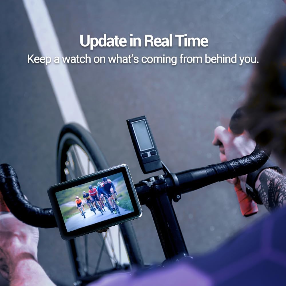 FEISIKE Webcam Handlebar Bike Mirror View Vision And Compatible With Vision And Adjustable Rear View