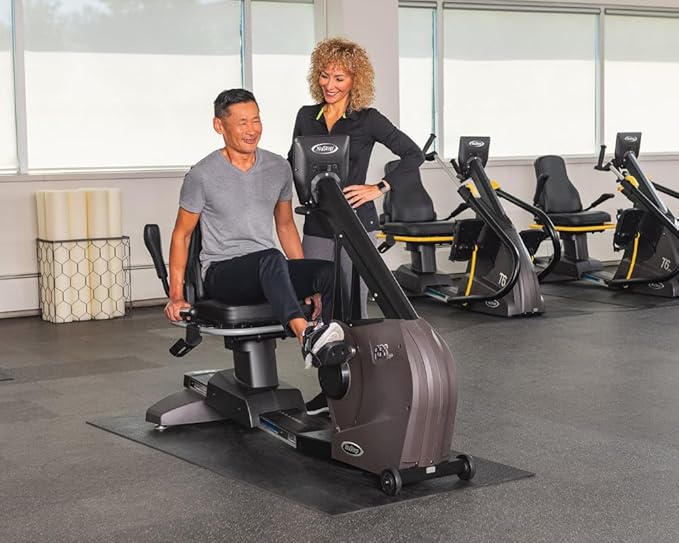 RB8MAX Recumbent Exercise Bike, Gray, Low-Impact Exercise