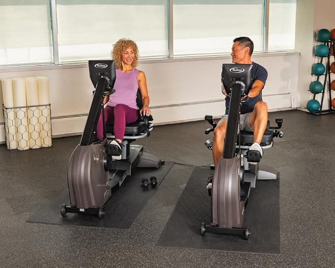 RB8MAX Recumbent Exercise Bike, Gray, Low-Impact Exercise