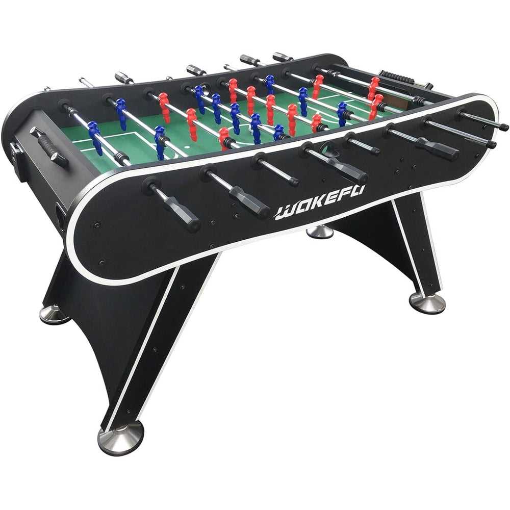 Table Soccer Arcade Game: Table Soccer Table - A match sized soccer table with 2 balls and 2 beverage racks