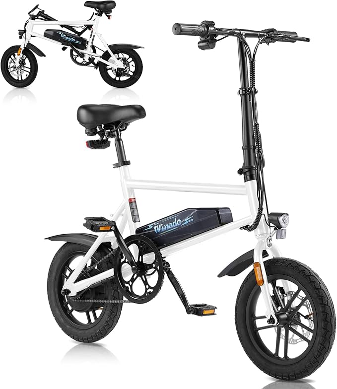 Winado Electric Bike for Adults, 14" Folding Electric Bicycle