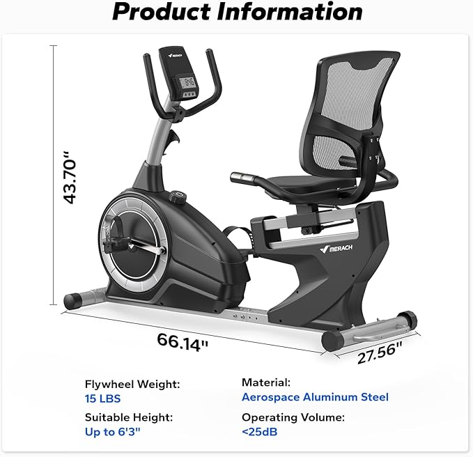 MERACH Recumbent Exercise Bikes for home