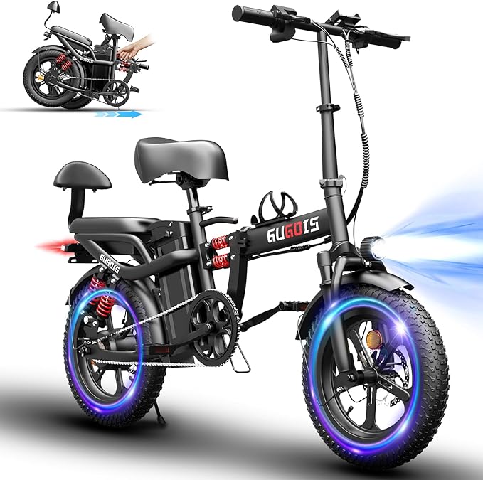 2 Seater Electric Bike for Adults,Mini Bike