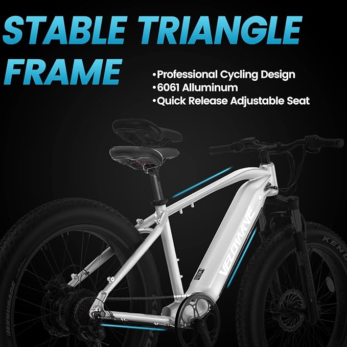 VELOWAVE Electric Bike for Adults Peak 1200W BAFANG Motor