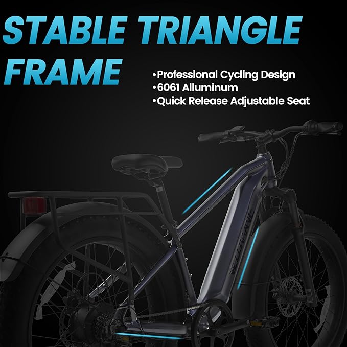 VELOWAVE Electric Bike for Adults Peak 1200W BAFANG Motor