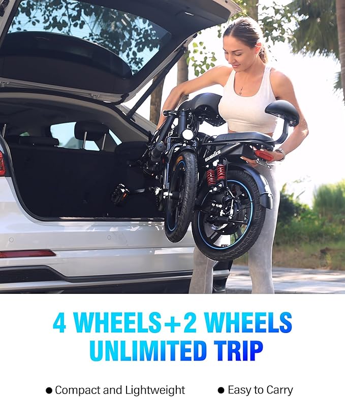 2 Seater Electric Bike for Adults,Mini Bike