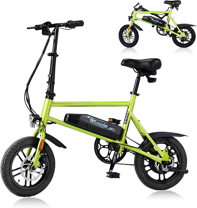 Winado Electric Bike for Adults, 14" Folding Electric Bicycle