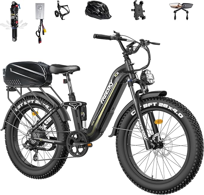 FREESKY Electric Bike for Adults,105mile Long Range Ebike