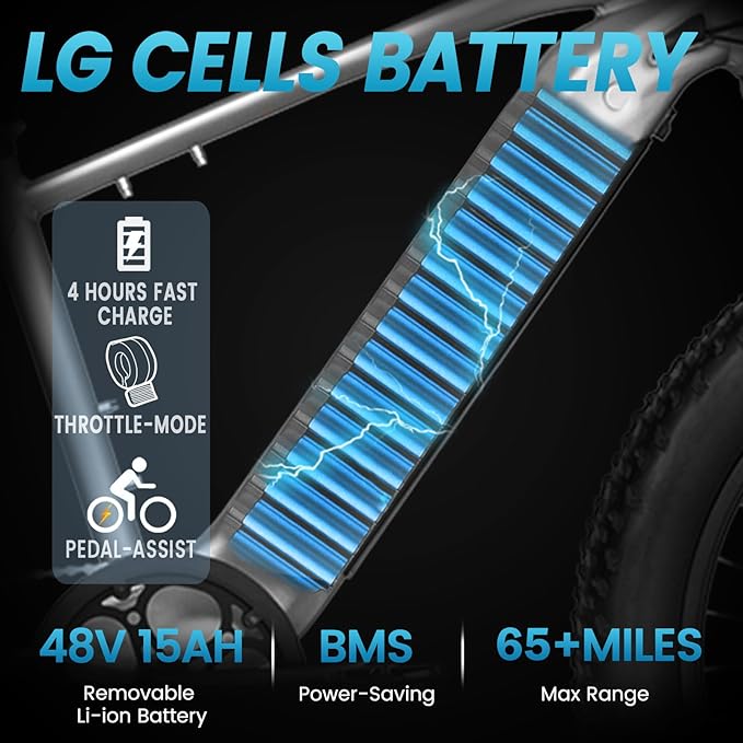 VELOWAVE Electric Bike for Adults Peak 1200W BAFANG Motor