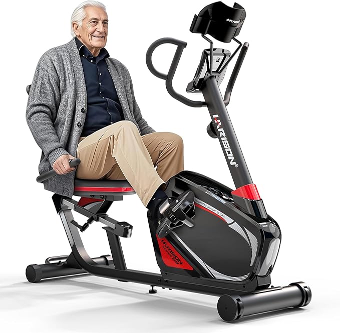 HARISON Recumbent Exercise Bike with 400 lbs Capacity