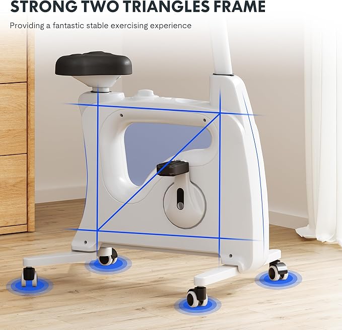FLEXISPOT Exercise Bike with 2D Desktop, Space Saving Under Desk