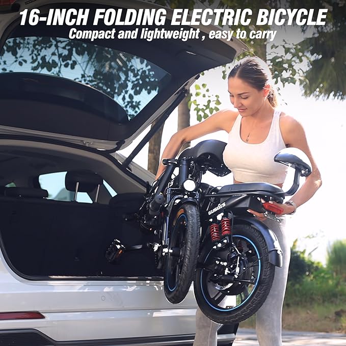 2 Seater Electric Bike for Adults,Mini Bike 500/750 Motor,28MPH