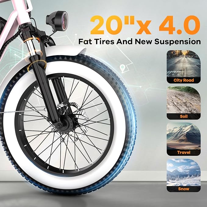 1500W Electric Bike for Adults,48V 20/60Ah Removable Battery