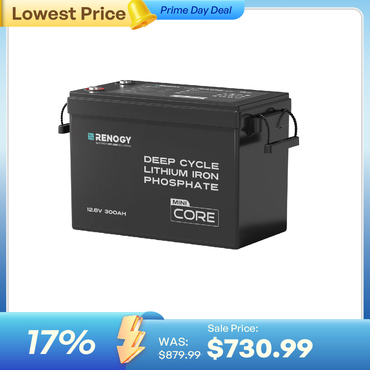 Renogy Core Mini 12V 300Ah LiFePO4 Battery - view 1