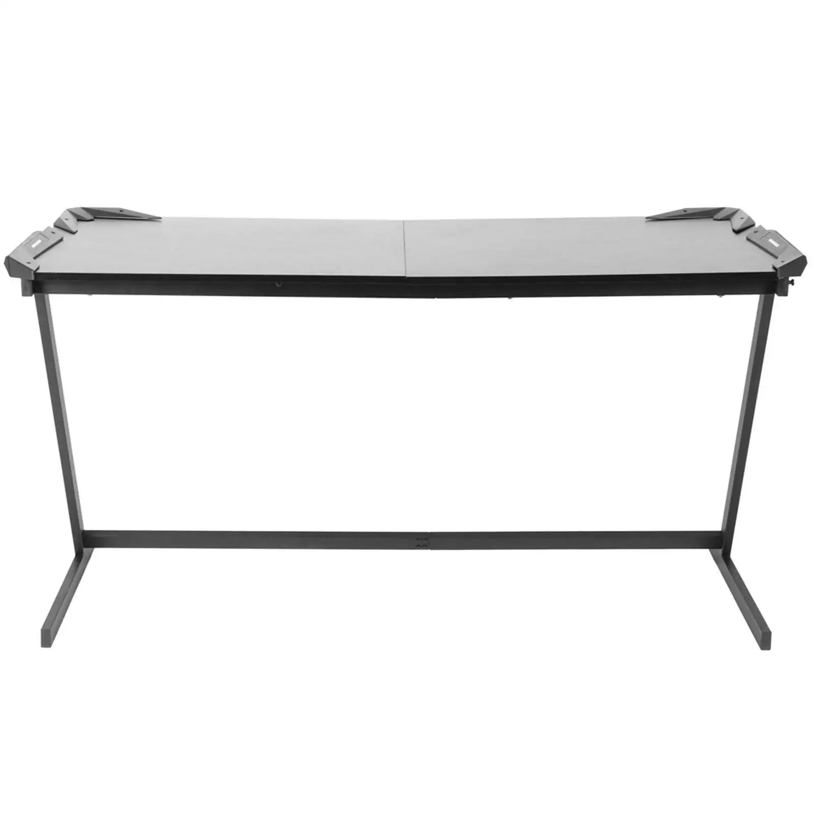 Z Shaped Large Computer Table PC Gaming Desk with RGB LED Light Home Furniture Gaming Supplies