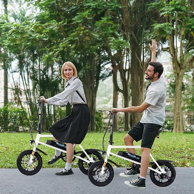 Winado Electric Bike for Adults, 14" Folding Electric Bicycle