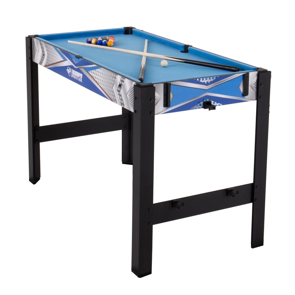 13-In-1 Combo Game Table Includes Basketball, Table Tennis, Billiards, Push Hockey, Launch Football, Baseball, Tic-Tac-Toe, and Skee Bean Bag Toss