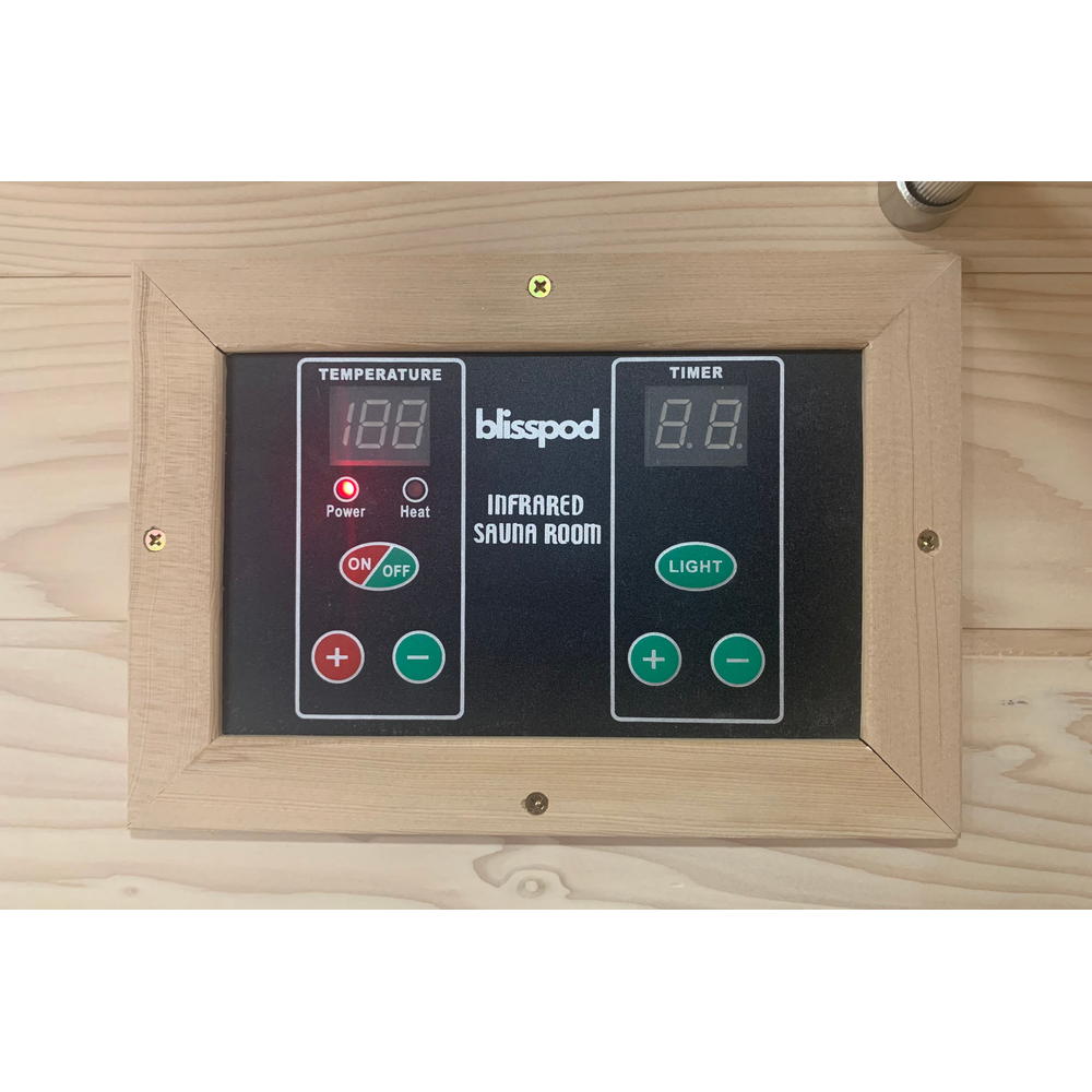 Blisspod | Vienna | Far Infrared Sauna | Canadian Hemlock Very Low EMF | 72.8"H x 35.4"W x 25.6"D | 1 Person
