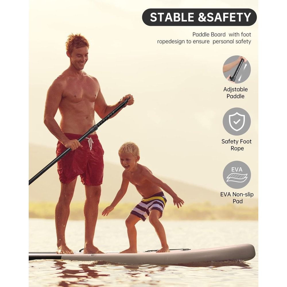 Paddle Board Inflatable 6In Hick Board with Accessories with Fast Pumping for Adults