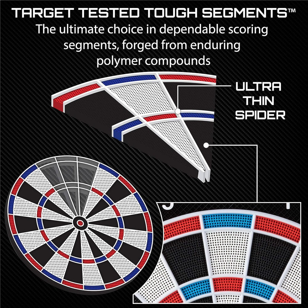 Showdown Electronic Dartboard Sport Size over 30 Games with 590 Options Automati