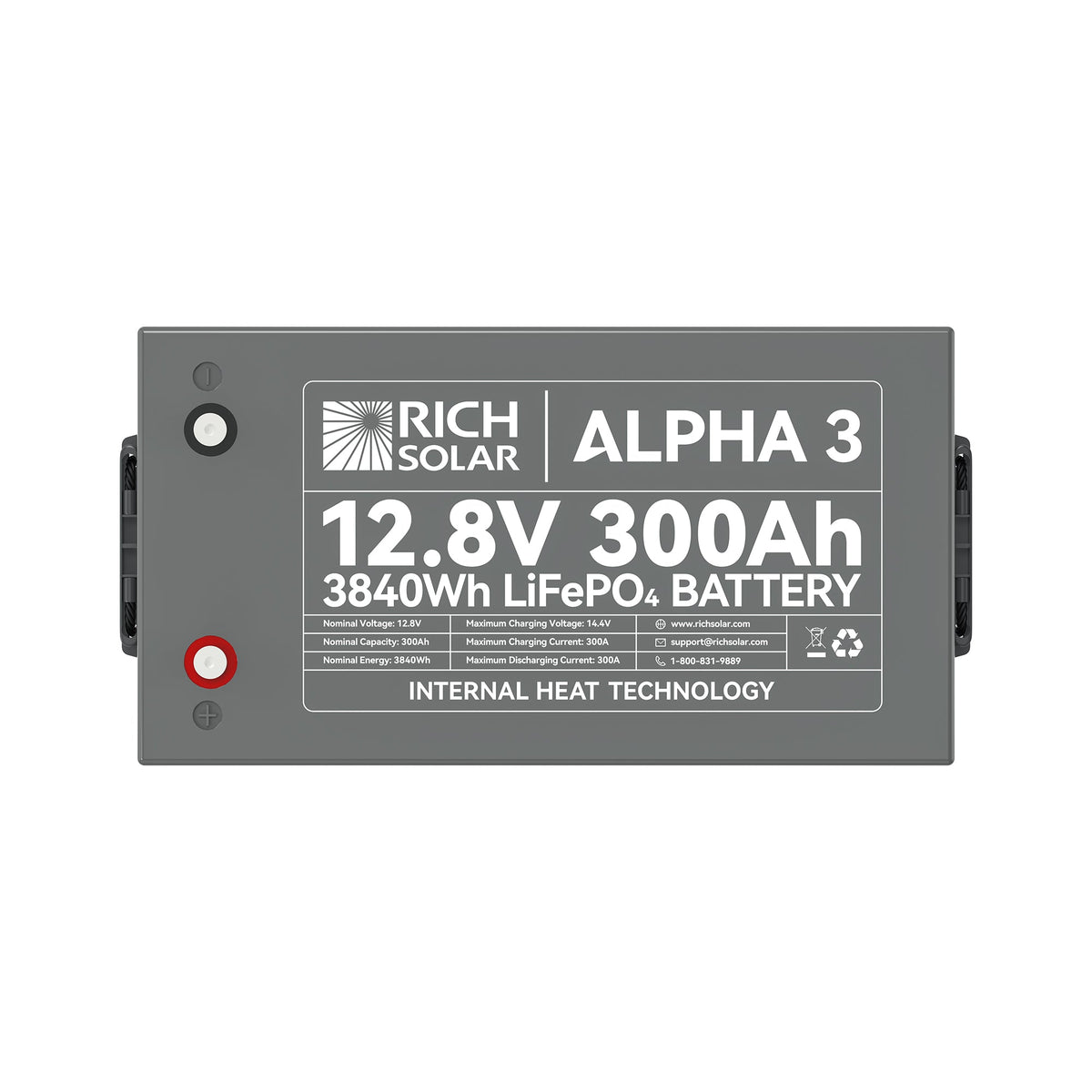 RICH SOLAR ALPHA 3 12V 300Ah LiFePO4 Battery - view 5