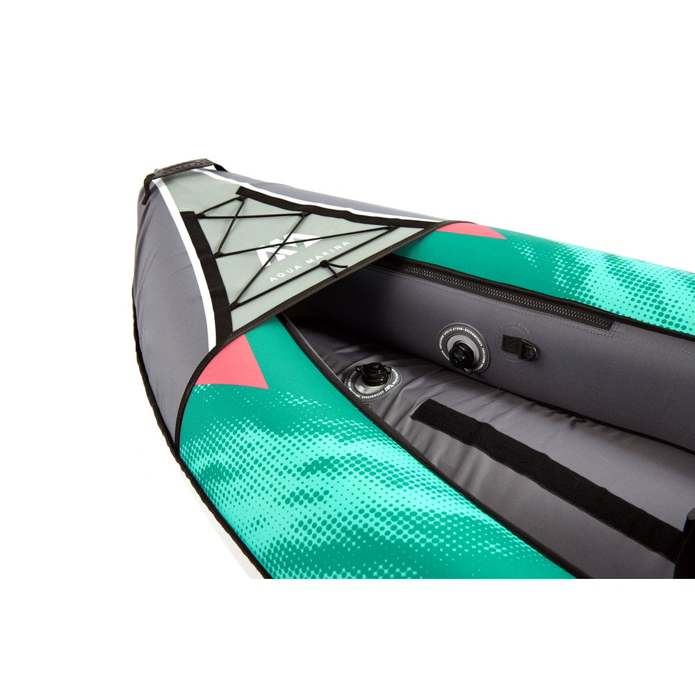 Aqua Marina LAXO 12'6" Inflatable Recreational Kayak | 2+1 Person, 462 lb Payload, AQUASHELL Hull