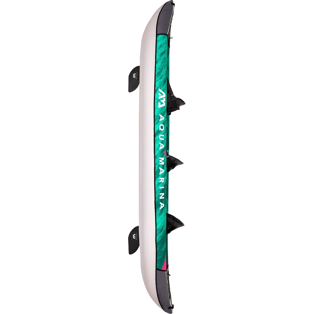 Aqua Marina LAXO 12'6" Inflatable Recreational Kayak | 2+1 Person, 462 lb Payload, AQUASHELL Hull